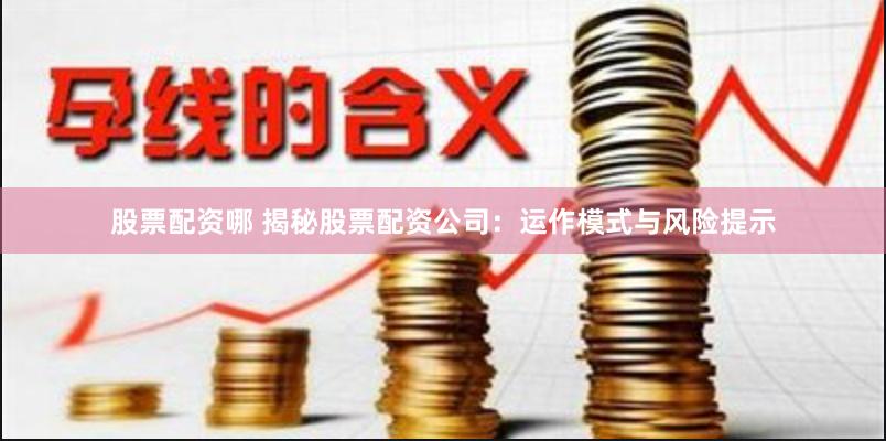 股票配资哪 揭秘股票配资公司：运作模式与风险提示